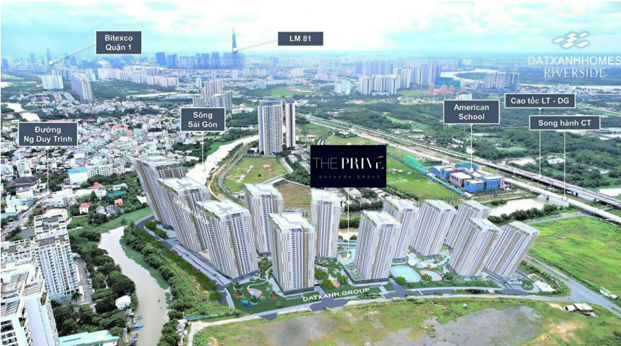 Hình ảnh minh họa 12 tòa tháp với 2 mặt tiền giáp sông của dự án. Đầu tư thông minh - Nhận ngàn ưu đãi!"